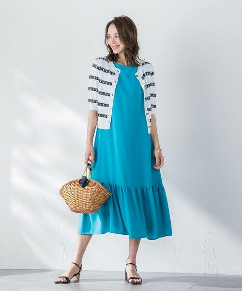 Viaggio Blu / ビアッジョブルー ロング・マキシ丈ワンピース | 接触冷感2WAYストレッチワンピース≪洗濯機で洗える≫ | 詳細11