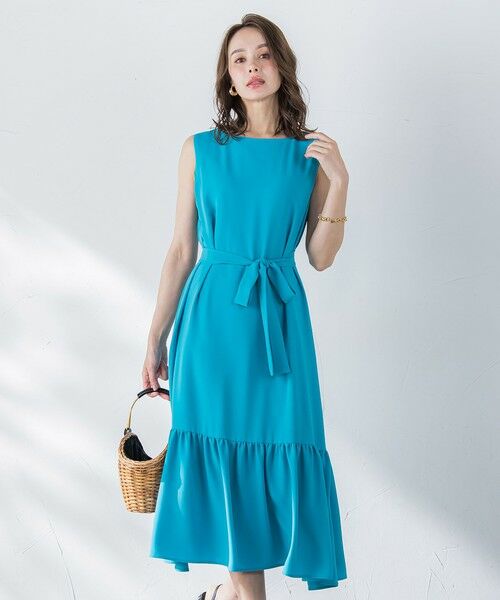 Viaggio Blu / ビアッジョブルー ロング・マキシ丈ワンピース | 接触冷感2WAYストレッチワンピース≪洗濯機で洗える≫ | 詳細5