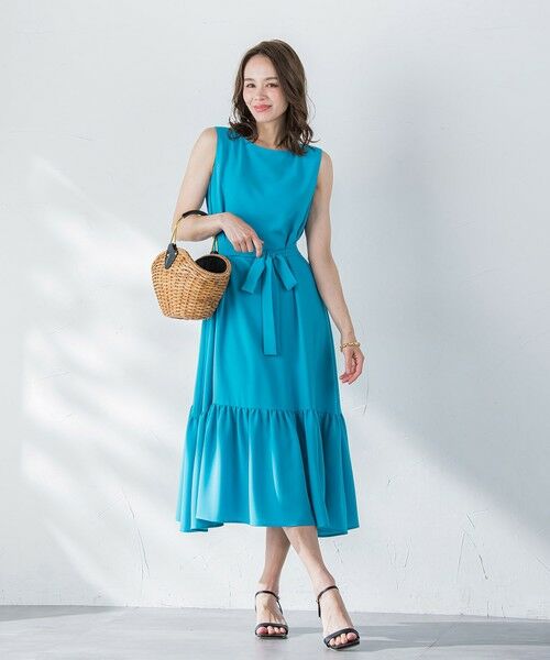 Viaggio Blu / ビアッジョブルー ロング・マキシ丈ワンピース | 接触冷感2WAYストレッチワンピース≪洗濯機で洗える≫ | 詳細6