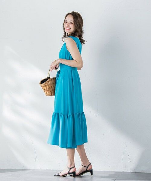 Viaggio Blu / ビアッジョブルー ロング・マキシ丈ワンピース | 接触冷感2WAYストレッチワンピース≪洗濯機で洗える≫ | 詳細7