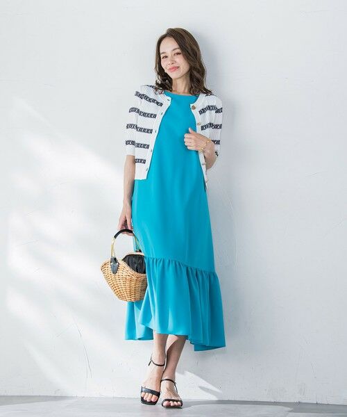 Viaggio Blu / ビアッジョブルー ロング・マキシ丈ワンピース | 接触冷感2WAYストレッチワンピース≪洗濯機で洗える≫ | 詳細9