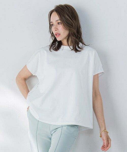 Viaggio Blu / ビアッジョブルー カットソー | バックフラワーレースカットソー≪手洗い可能≫ | 詳細2