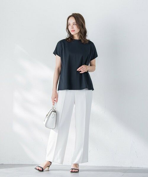 Viaggio Blu / ビアッジョブルー カットソー | バックフラワーレースカットソー≪手洗い可能≫ | 詳細11