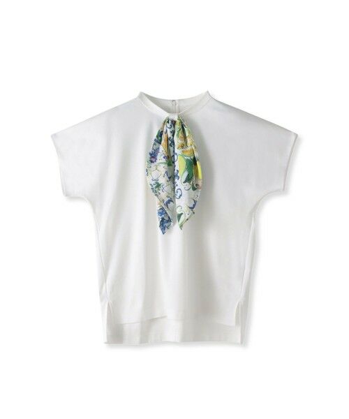 Viaggio Blu / ビアッジョブルー カットソー | スカーフ付きカットソー≪洗濯機で洗える≫ | 詳細1