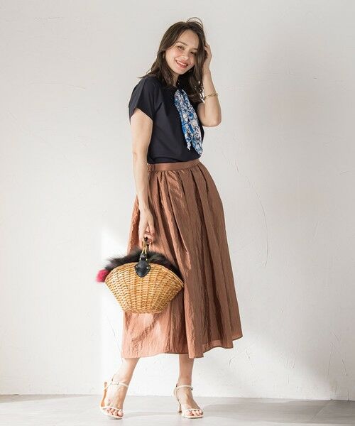 Viaggio Blu / ビアッジョブルー カットソー | スカーフ付きカットソー≪洗濯機で洗える≫ | 詳細20