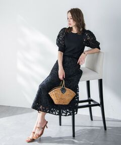 Viaggio Blu / ビアッジョブルー ミニ・ひざ丈スカート | レーステープスカート