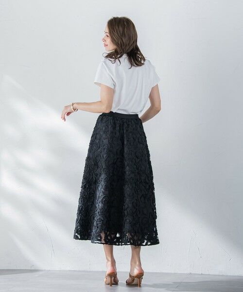 Viaggio Blu / ビアッジョブルー ミニ・ひざ丈スカート | レーステープスカート | 詳細16