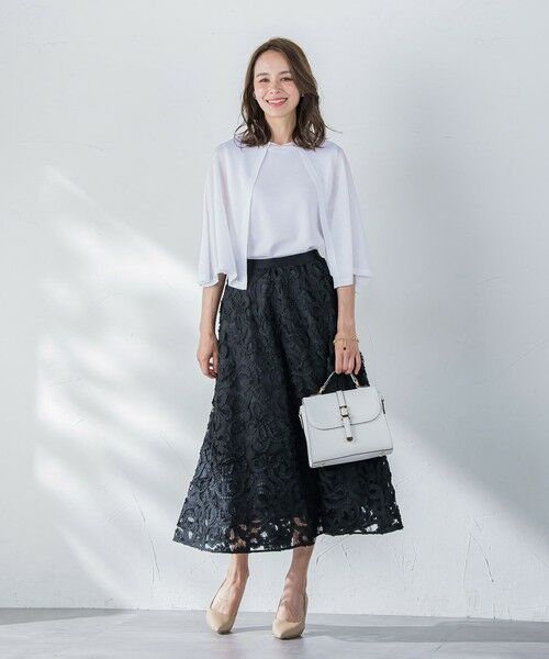 Viaggio Blu / ビアッジョブルー ミニ・ひざ丈スカート | レーステープスカート | 詳細9