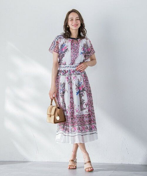 Viaggio Blu / ビアッジョブルー シャツ・ブラウス | イタリアンタイル柄ブラウス≪洗濯機で洗える≫ | 詳細9