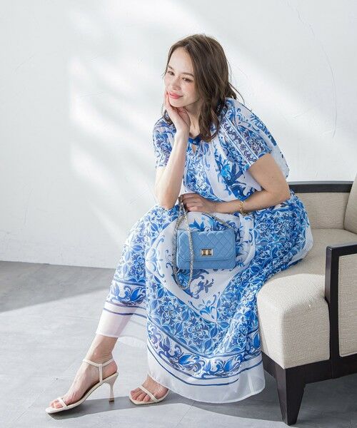 Viaggio Blu / ビアッジョブルー シャツ・ブラウス | イタリアンタイル柄ブラウス≪洗濯機で洗える≫ | 詳細13