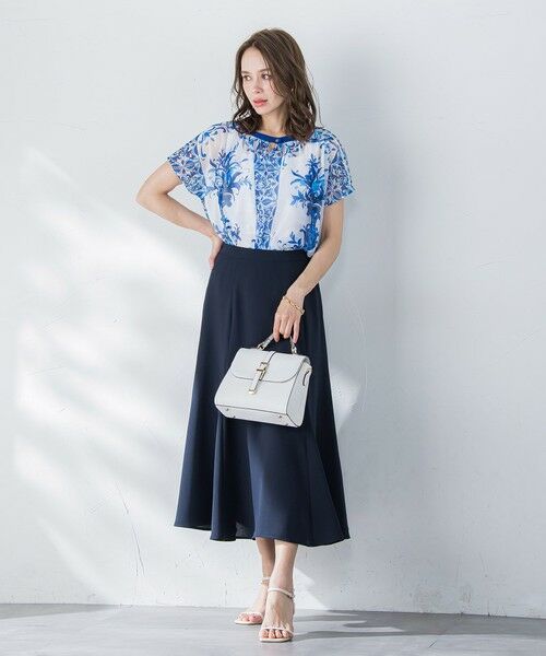 Viaggio Blu / ビアッジョブルー シャツ・ブラウス | イタリアンタイル柄ブラウス≪洗濯機で洗える≫ | 詳細17