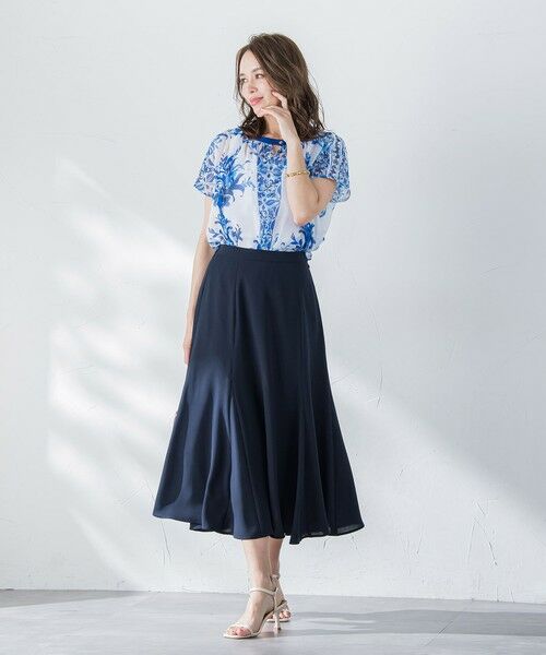 Viaggio Blu / ビアッジョブルー シャツ・ブラウス | イタリアンタイル柄ブラウス≪洗濯機で洗える≫ | 詳細18