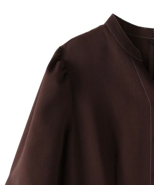 Viaggio Blu / ビアッジョブルー ロング・マキシ丈ワンピース | 配色ステッチワンピース≪洗濯機で洗える≫ | 詳細18