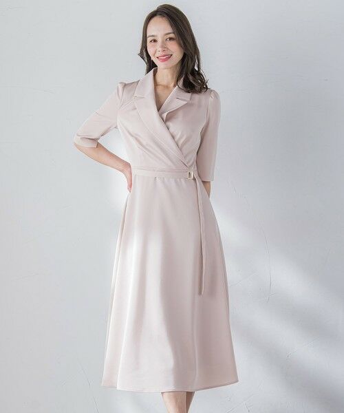 Viaggio Blu / ビアッジョブルー ロング・マキシ丈ワンピース | トリアセテートストレッチツイルワンピース | 詳細11