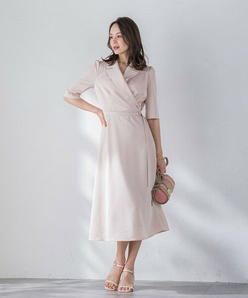 Viaggio Blu / ビアッジョブルー ロング・マキシ丈ワンピース | トリアセテートストレッチツイルワンピース | 詳細12