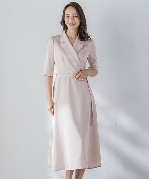 Viaggio Blu / ビアッジョブルー ロング・マキシ丈ワンピース | トリアセテートストレッチツイルワンピース | 詳細10