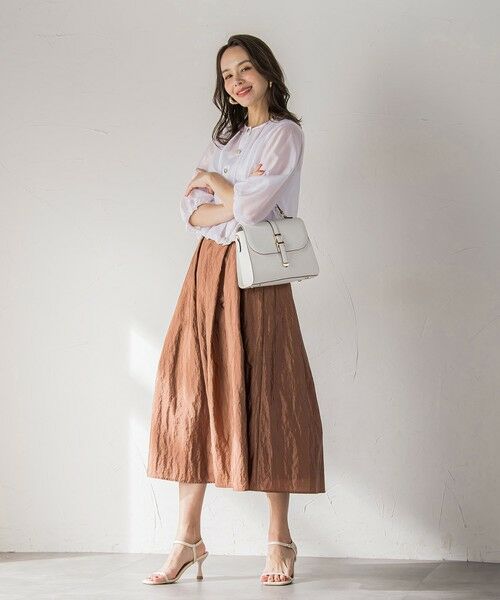 Viaggio Blu / ビアッジョブルー テーラードジャケット | シアーオーガンジージャケット≪手洗い可能≫ | 詳細5