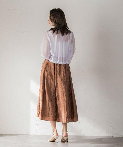 Viaggio Blu / ビアッジョブルー テーラードジャケット | シアーオーガンジージャケット≪手洗い可能≫ | 詳細7