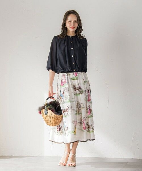 Viaggio Blu / ビアッジョブルー テーラードジャケット | シアーオーガンジージャケット≪手洗い可能≫ | 詳細12