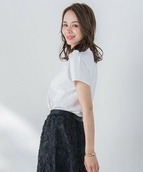 Viaggio Blu / ビアッジョブルー カットソー | フラワーモチーフカットソー≪手洗い可能≫ | 詳細3