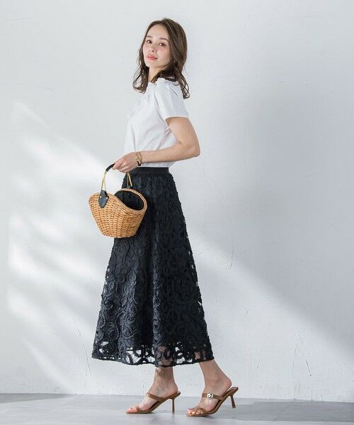 Viaggio Blu / ビアッジョブルー カットソー | フラワーモチーフカットソー≪手洗い可能≫ | 詳細9