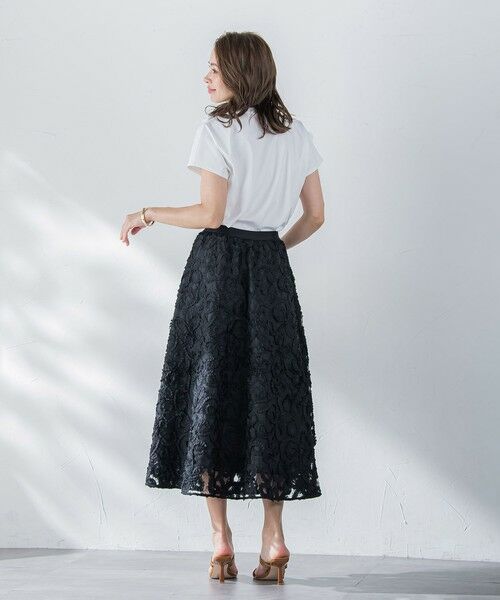 Viaggio Blu / ビアッジョブルー カットソー | フラワーモチーフカットソー≪手洗い可能≫ | 詳細10