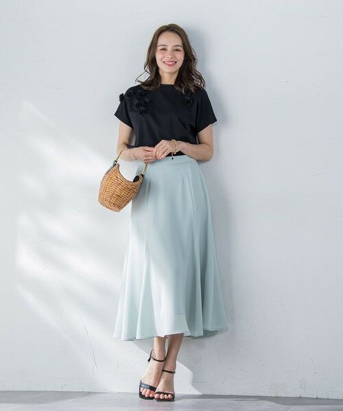 Viaggio Blu / ビアッジョブルー カットソー | フラワーモチーフカットソー≪手洗い可能≫ | 詳細20