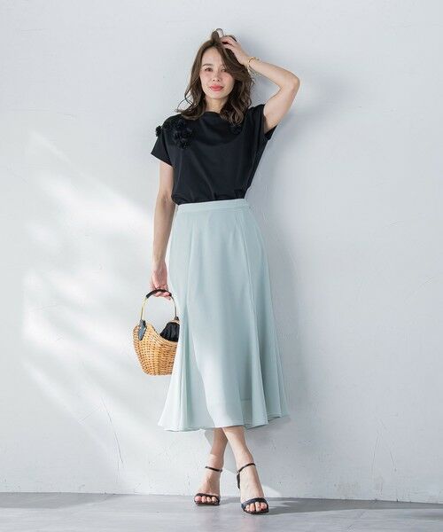 Viaggio Blu / ビアッジョブルー カットソー | フラワーモチーフカットソー≪手洗い可能≫ | 詳細21