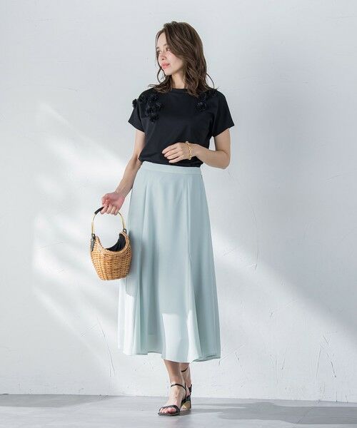 Viaggio Blu / ビアッジョブルー カットソー | フラワーモチーフカットソー≪手洗い可能≫ | 詳細22