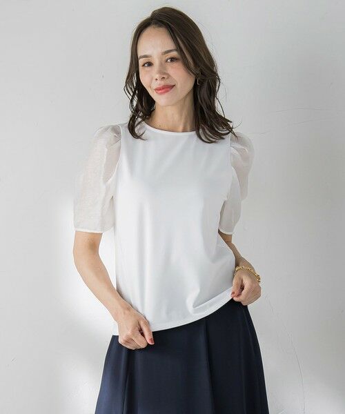 Viaggio Blu / ビアッジョブルー カットソー | シアースリーブカットソー≪手洗い可能≫ | 詳細2