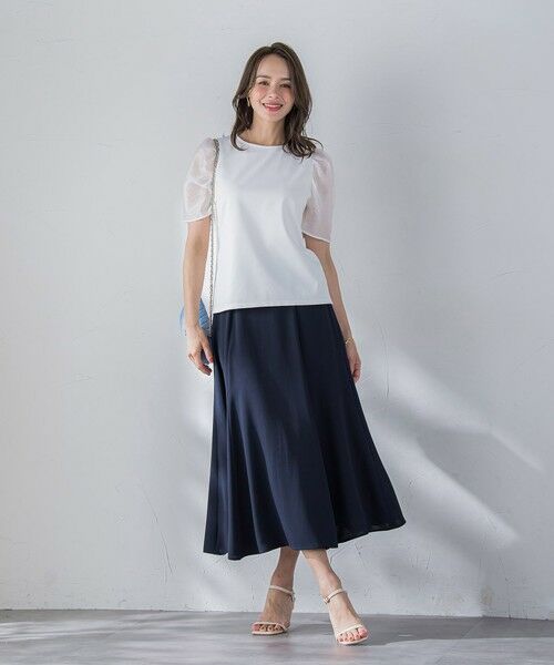 Viaggio Blu / ビアッジョブルー カットソー | シアースリーブカットソー≪手洗い可能≫ | 詳細5