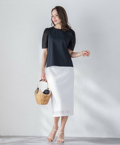 Viaggio Blu / ビアッジョブルー カットソー | シアースリーブカットソー≪手洗い可能≫ | 詳細10