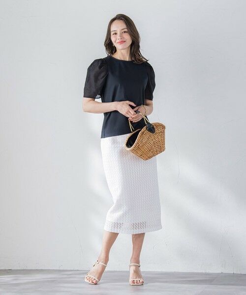 Viaggio Blu / ビアッジョブルー カットソー | シアースリーブカットソー≪手洗い可能≫ | 詳細11