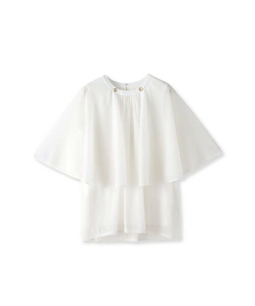 Viaggio Blu / ビアッジョブルー カットソー | シフォンケーププルオーバー≪洗濯機で洗える≫ | 詳細8