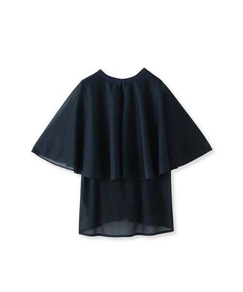Viaggio Blu / ビアッジョブルー カットソー | シフォンケーププルオーバー≪洗濯機で洗える≫ | 詳細16