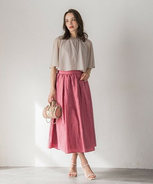 Viaggio Blu / ビアッジョブルー カットソー | シフォンケーププルオーバー≪洗濯機で洗える≫ | 詳細21