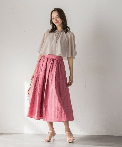 Viaggio Blu / ビアッジョブルー カットソー | シフォンケーププルオーバー≪洗濯機で洗える≫ | 詳細22