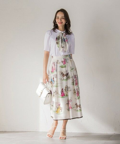 Viaggio Blu / ビアッジョブルー カットソー | LADY&HORSEスカーフ付きカットソー≪洗濯機で洗える≫ | 詳細11