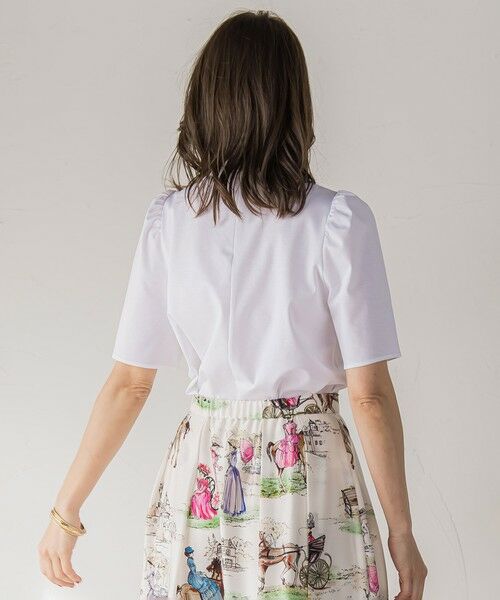 Viaggio Blu / ビアッジョブルー カットソー | LADY&HORSEスカーフ付きカットソー≪洗濯機で洗える≫ | 詳細8