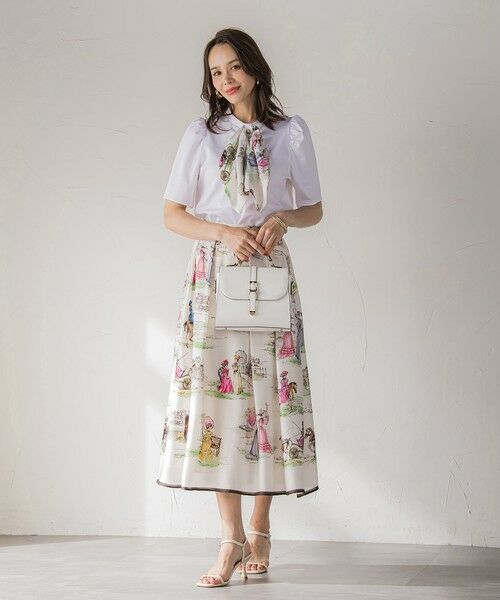 Viaggio Blu / ビアッジョブルー カットソー | LADY&HORSEスカーフ付きカットソー≪洗濯機で洗える≫ | 詳細9