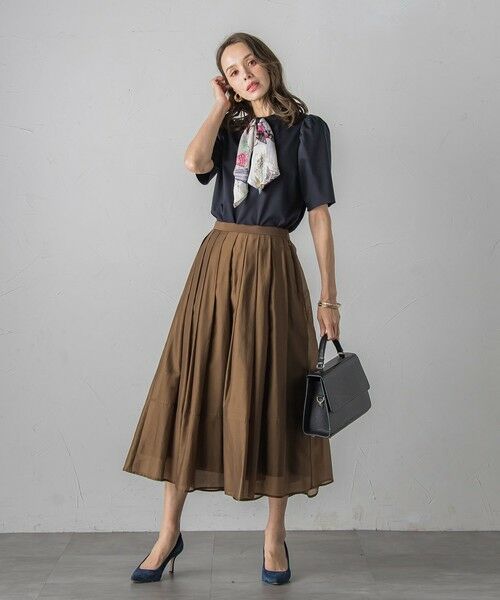 Viaggio Blu / ビアッジョブルー カットソー | LADY&HORSEスカーフ付きカットソー≪洗濯機で洗える≫ | 詳細13