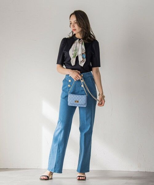 Viaggio Blu / ビアッジョブルー カットソー | LADY&HORSEスカーフ付きカットソー≪洗濯機で洗える≫ | 詳細16