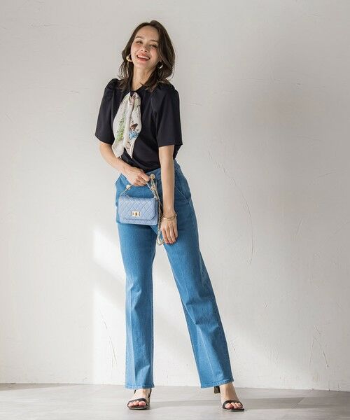 Viaggio Blu / ビアッジョブルー カットソー | LADY&HORSEスカーフ付きカットソー≪洗濯機で洗える≫ | 詳細18