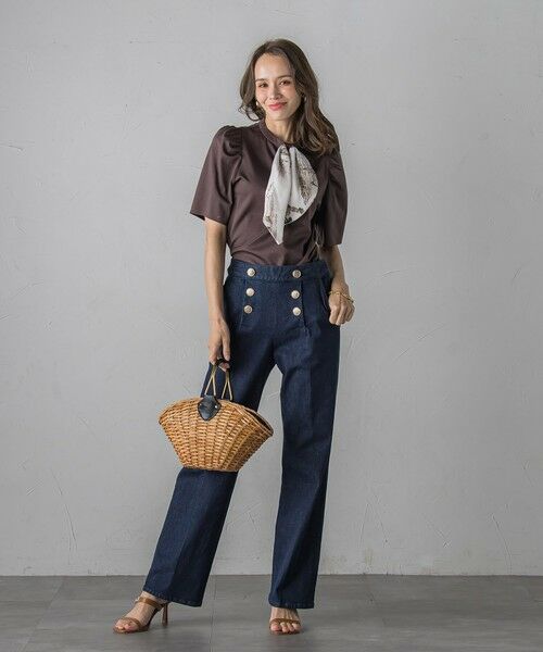 Viaggio Blu / ビアッジョブルー カットソー | LADY&HORSEスカーフ付きカットソー≪洗濯機で洗える≫ | 詳細19