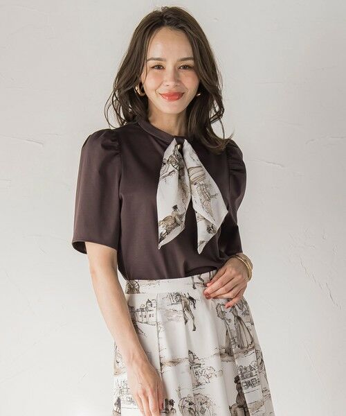 Viaggio Blu / ビアッジョブルー カットソー | LADY&HORSEスカーフ付きカットソー≪洗濯機で洗える≫ | 詳細21