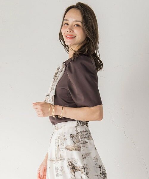 Viaggio Blu / ビアッジョブルー カットソー | LADY&HORSEスカーフ付きカットソー≪洗濯機で洗える≫ | 詳細23