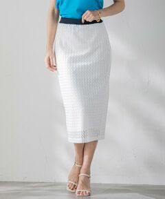 Viaggio Blu / ビアッジョブルー ミニ・ひざ丈スカート | バルファスレーススカート≪手洗い可能≫