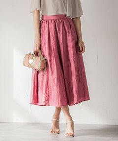 Viaggio Blu / ビアッジョブルー ミニ・ひざ丈スカート | ポコポコナイロンヴィンテージスカート≪洗濯機で洗える≫