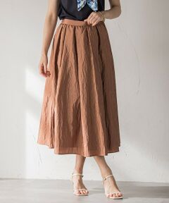 Viaggio Blu / ビアッジョブルー ミニ・ひざ丈スカート | ポコポコナイロンヴィンテージスカート≪洗濯機で洗える≫