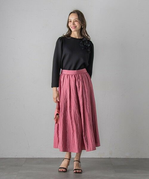 Viaggio Blu / ビアッジョブルー ミニ・ひざ丈スカート | ポコポコナイロンヴィンテージスカート≪洗濯機で洗える≫ | 詳細8